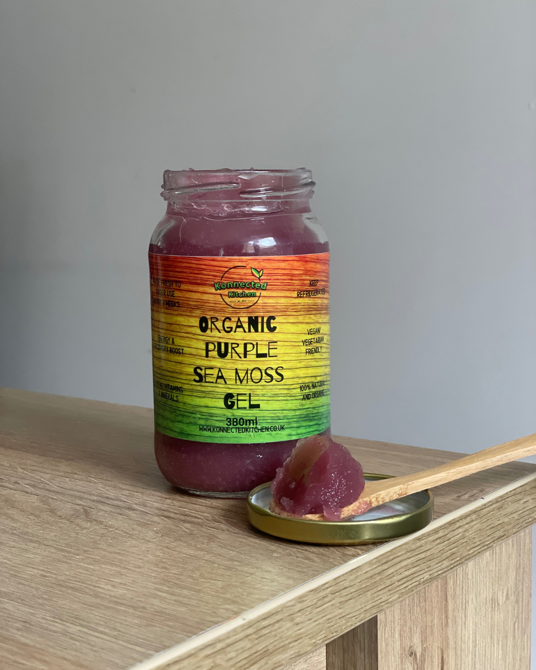 Natural Sea Moss Gel Organic Superfood Vegan Mineral Rich Health Supplement For Immune Support Purple