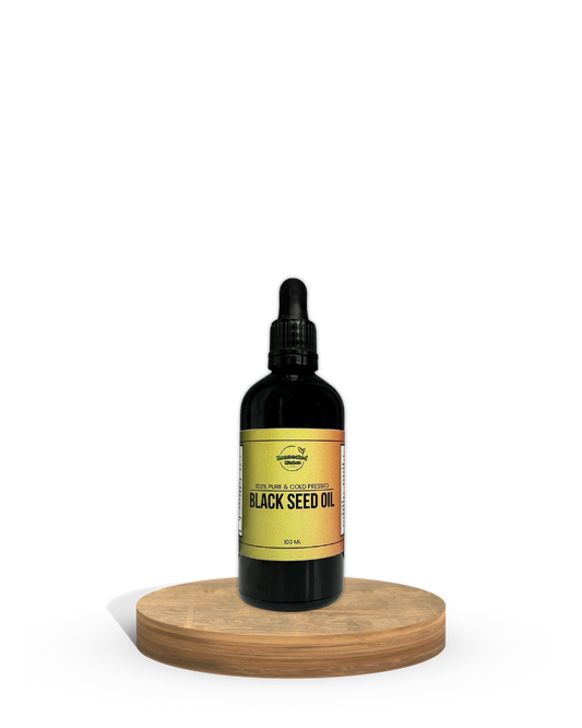 100ml Cold-Pressed Black Seed Oil ( Nigella Sativa )| Glass Dropper Bottle- Powerful Antioxidant for Wellness, Hair & Skin