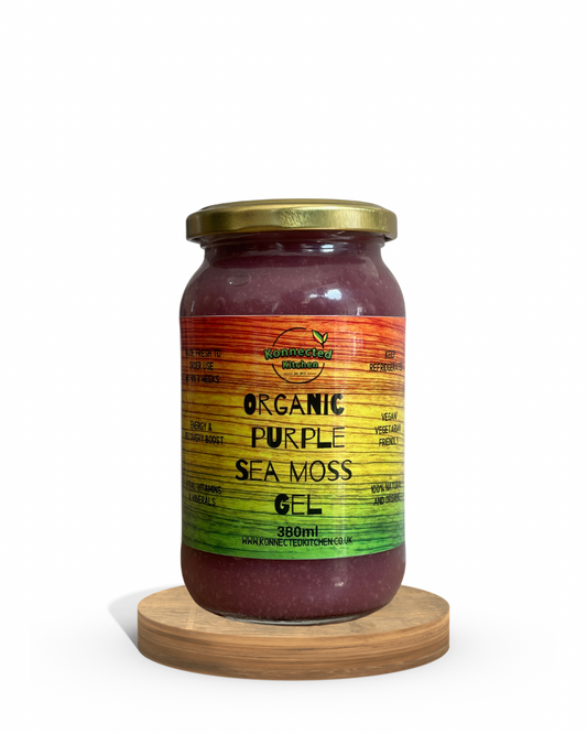Natural Sea Moss Gel Organic Superfood Vegan Mineral Rich Health Supplement For Immune Support Purple