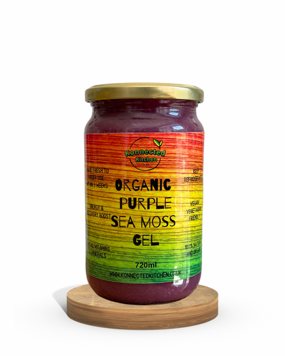 Natural Sea Moss Gel Organic Superfood Vegan Mineral Rich Health Supplement For Immune Support Purple